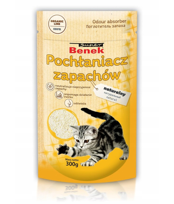Super Benek POCHŁANIACZ ZAPACHÓW CORN NATURALNY 300G