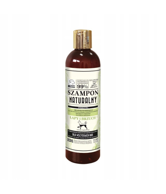 SUPER BENO Szampon Naturalny Łapy i Brzuch dla psa 300ml