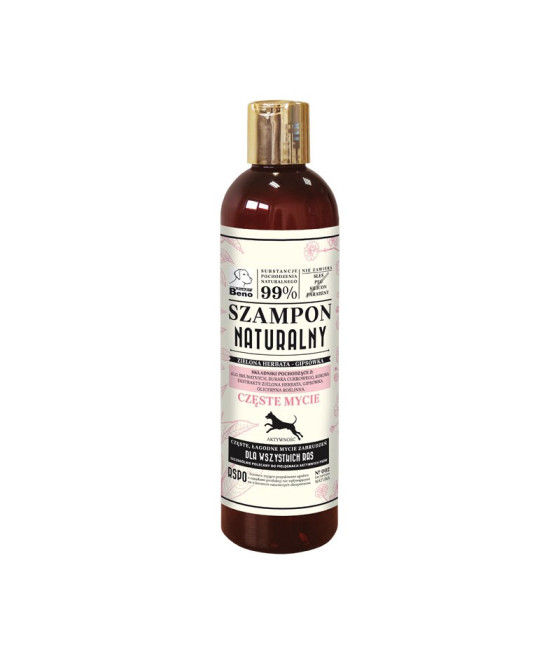 SUPER BENO Szampon Naturalny Częste Mycie dla psa 300ml