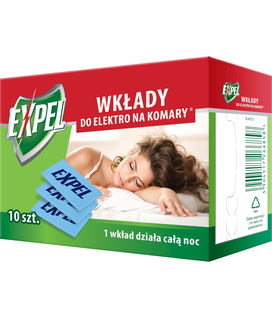 EXPEL - WKŁADY DO ELEKTRO NA KOMARY 10SZT EXPEL - WKŁADY DO ELEKTRO NA KOMARY 10SZT