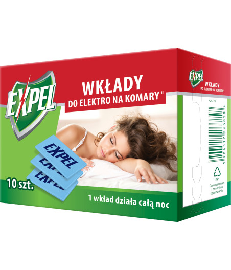 EXPEL - WKŁADY DO ELEKTRO NA KOMARY 10SZT