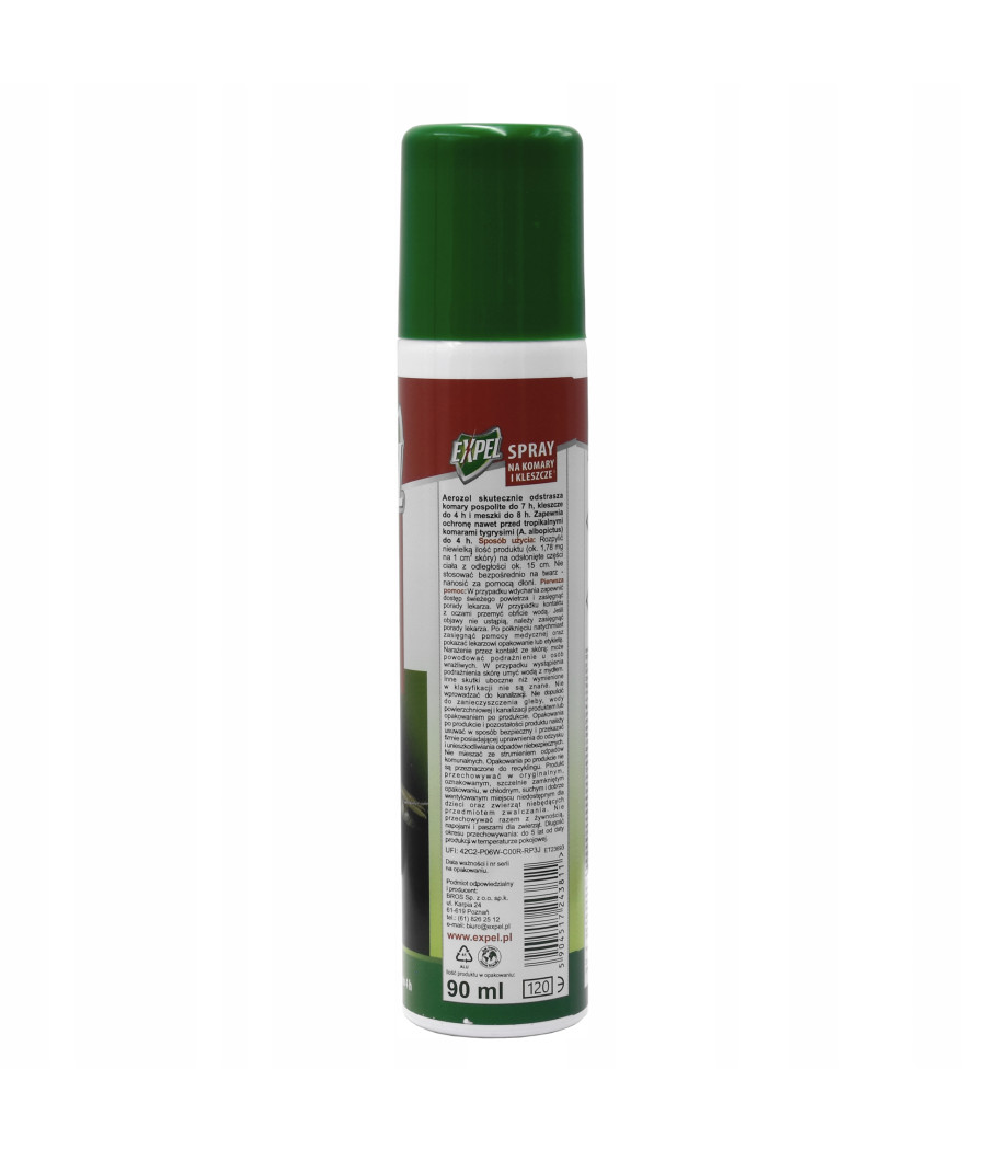 Rozpylacz, aerozol przeciwko kleszczom, komarom Bros 0,1 kg 90 ml