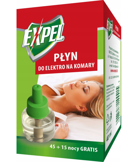EXPEL - PŁYN DO ELEKTRO NA KOMARY 60 NOCY 1314A