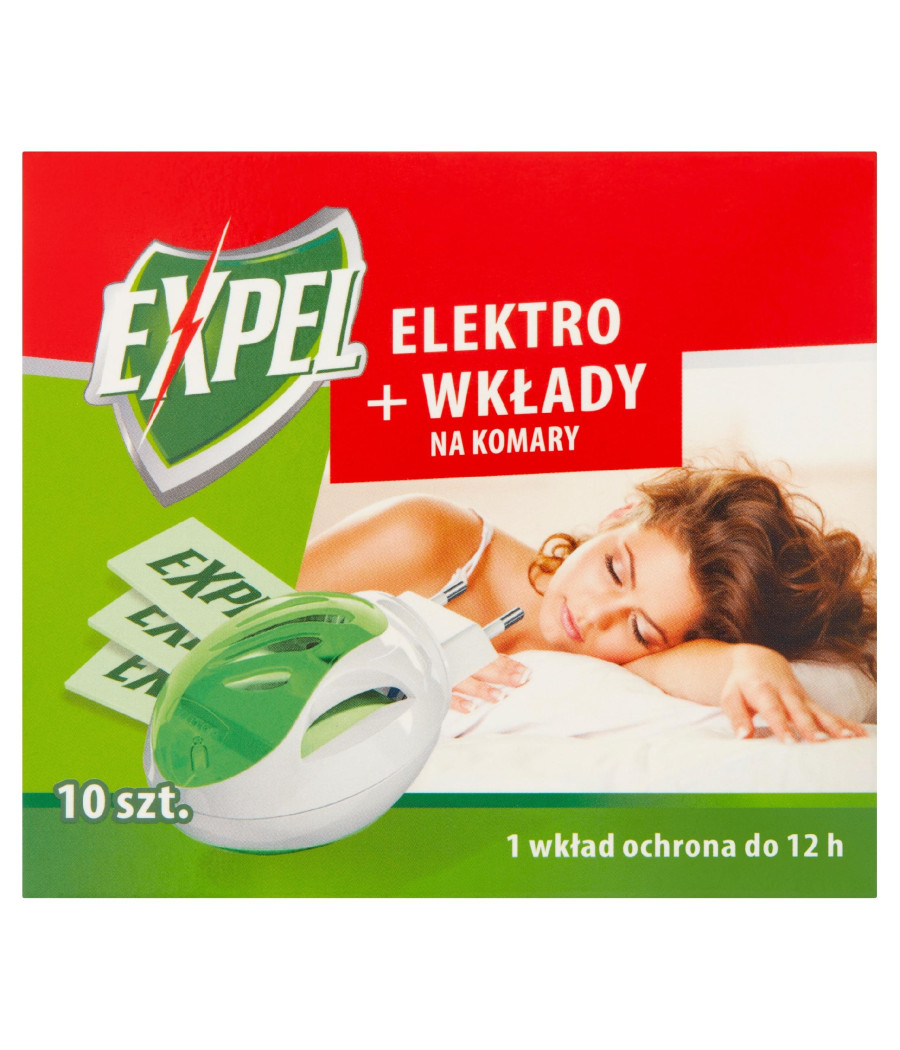 EXPEL Elektro + wkłady na komary 10szt EXPEL Elektro + wkłady na komary 10szt