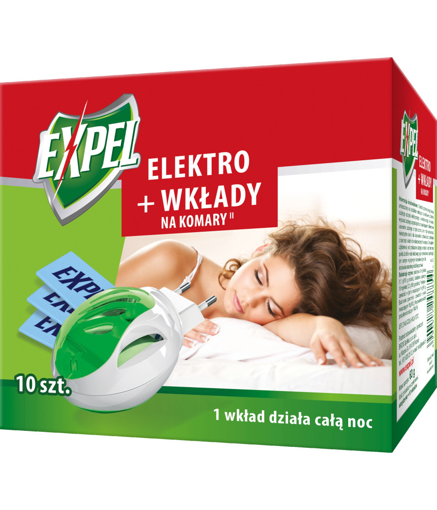 EXPEL Elektro + wkłady na komary 10szt