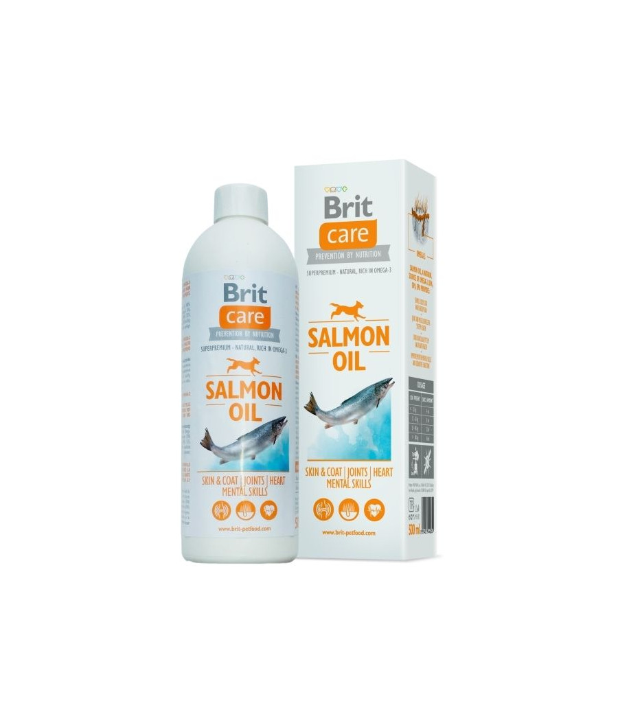 Brit Care Olej z Łososia 500 ml - Skóra i Sierść | Pies Kot | Omega-3 Brit Care Olej z Łososia 500 ml - Skóra i Sierść | Pies Kot | Omega-3