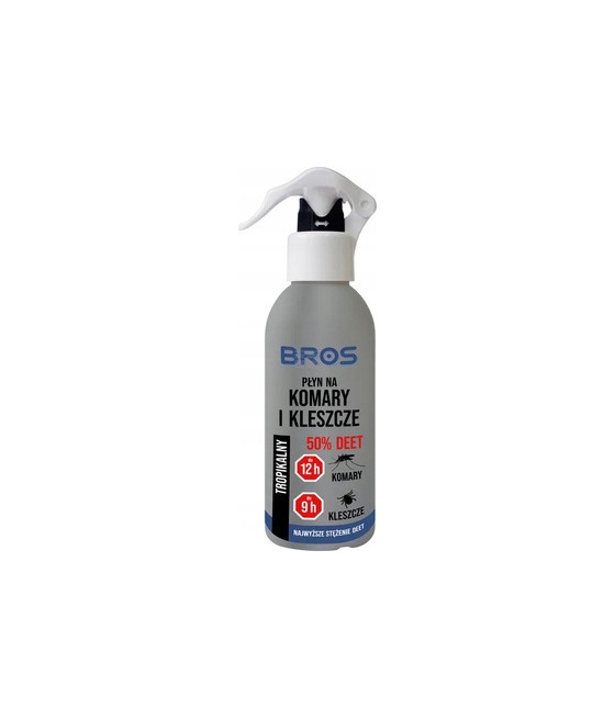 Bros płyn na komary i kleszcze 50% DEET, 130ml