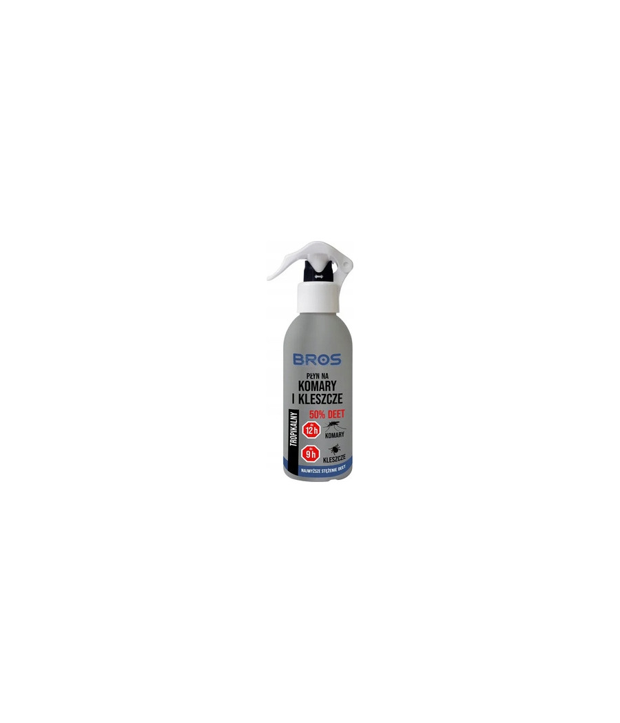 Bros płyn na komary i kleszcze 50% DEET, 130ml Bros płyn na komary i kleszcze 50% DEET, 130ml
