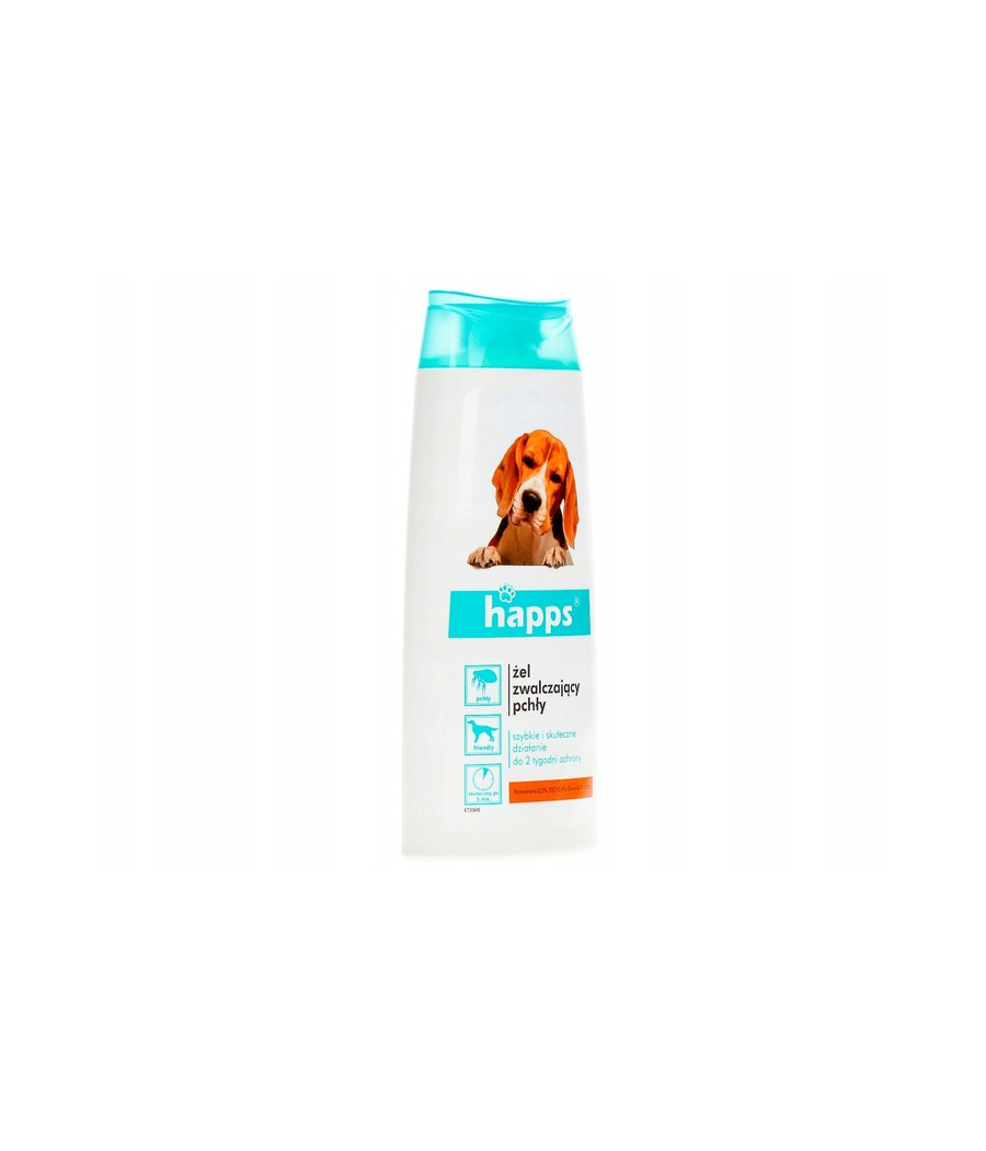 Krople na pasożyty Happs Żel zwalczający pchły 190 g 150 ml