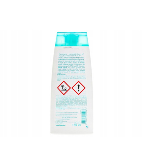 Krople na pasożyty Happs Żel zwalczający pchły 190 g 150 ml