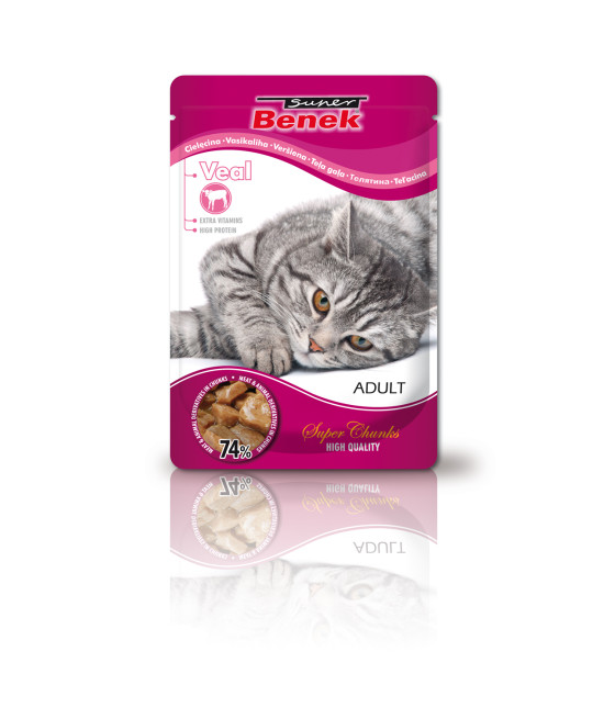 Mokra karma Super Benek cielęcina w sosie 100 g