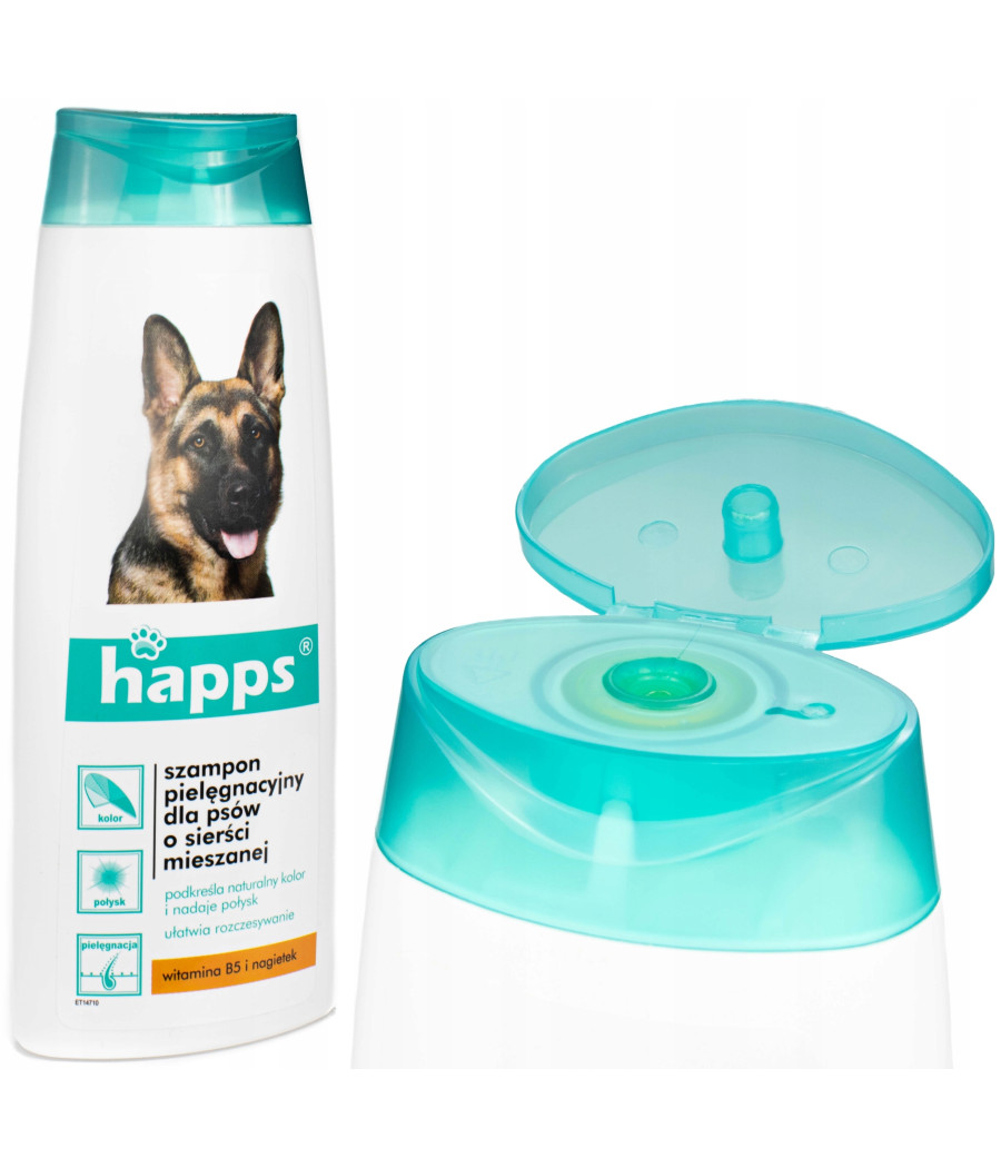 Szampon pielęgnacyjny dla psów o sierści mieszanej Happs 200ml