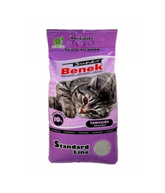Super Benek żwirek bentonitowy lawendowy 10 l