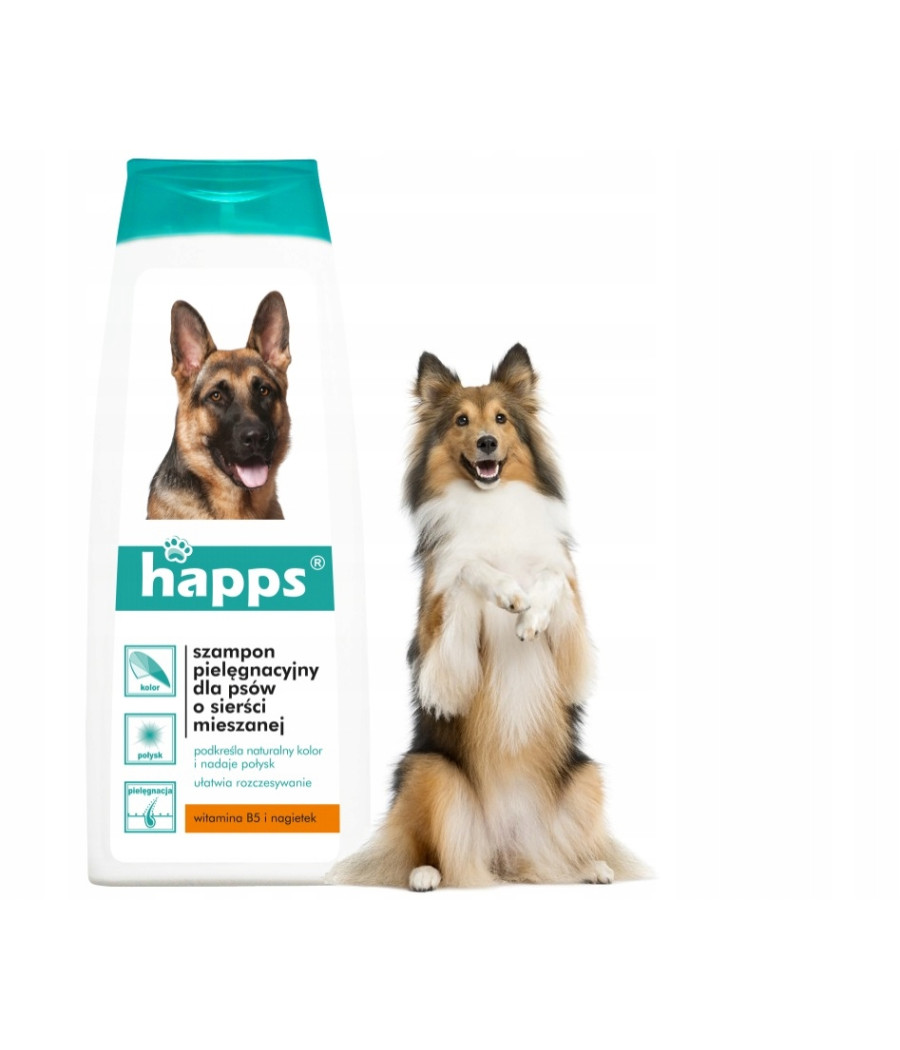 Szampon pielęgnacyjny dla psów o sierści mieszanej Happs 200ml