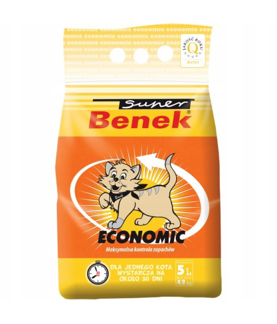 SUPER BENEK ECONOMIC 5L ŻWIREK BENTONITOWY KOTA