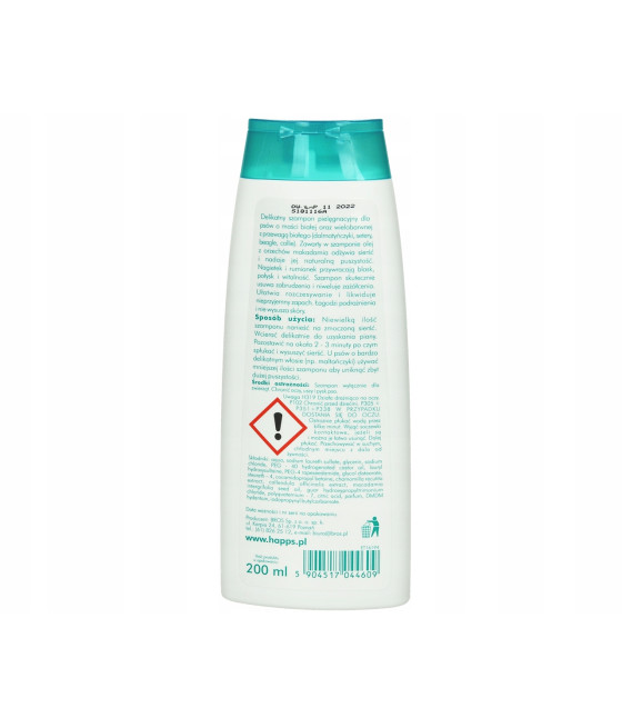 BROS HAPPS SZAMPON D/PSÓW JASNA SIERŚĆ 200ML