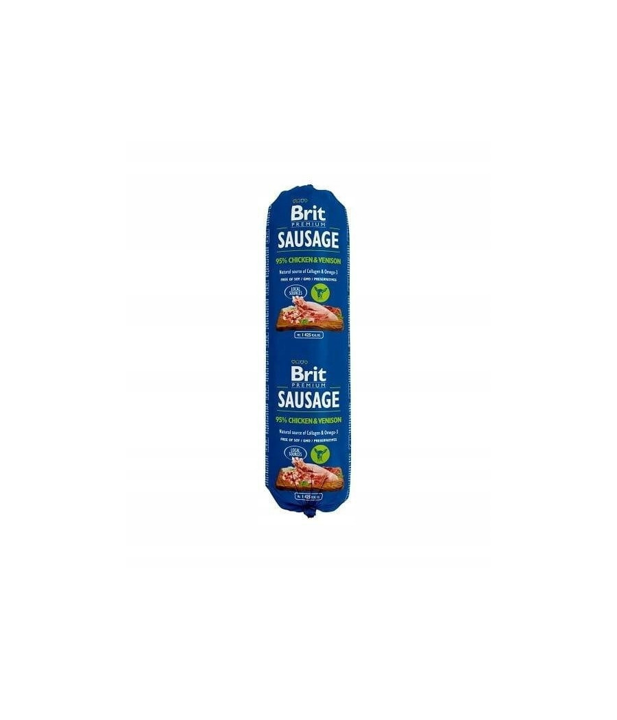Brit Sausage Kurczak & Dziczyzna 800g - Mokra Karma dla Psów Brit Sausage Kurczak & Dziczyzna 800g - Mokra Karma dla Psów