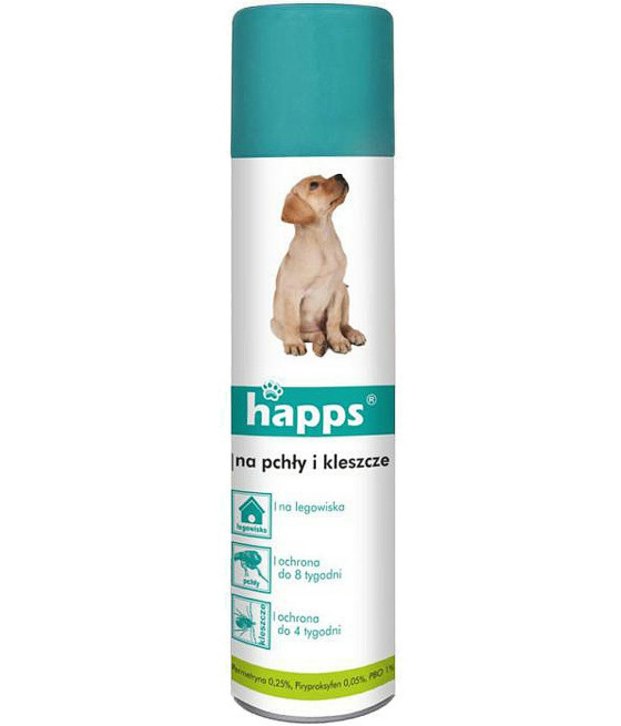 HAPPS Spray na pchły i kleszcze 250ml