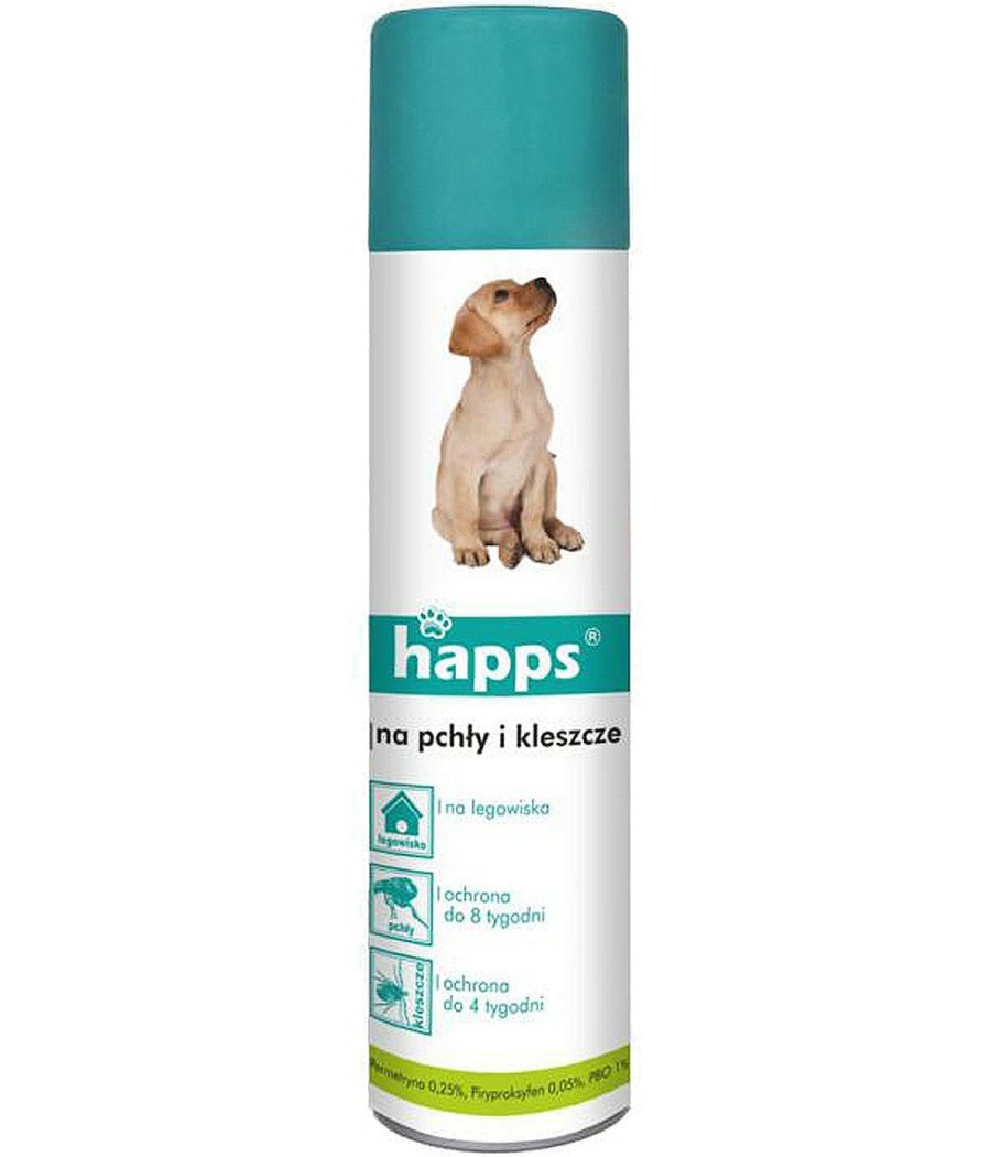 HAPPS Spray na pchły i kleszcze 250ml HAPPS Spray na pchły i kleszcze 250ml