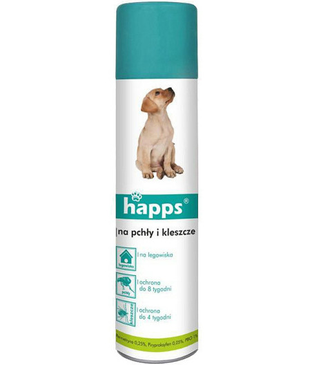 HAPPS Spray na pchły i kleszcze 250ml