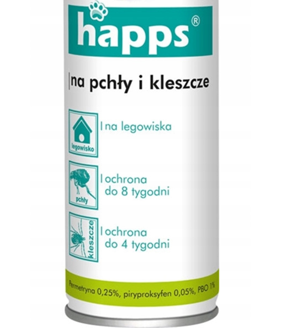 HAPPS Spray na pchły i kleszcze 250ml
