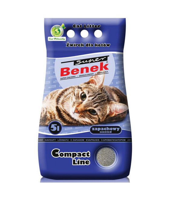 Super Benek żwirek bentonitowy morski 5 l