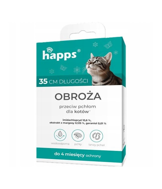 HAPPS MAX obroża biobójcza dla kotów