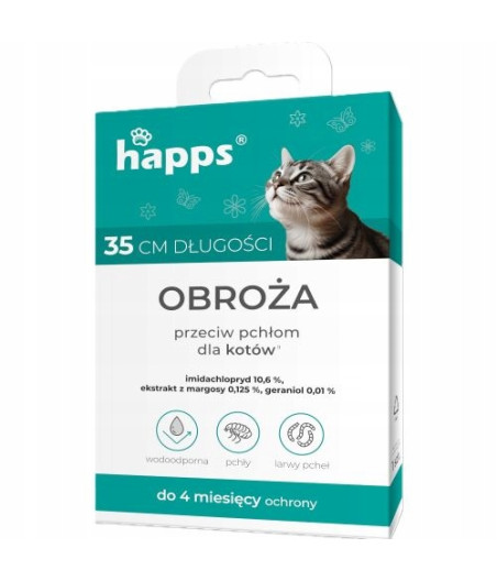 HAPPS MAX obroża biobójcza dla kotów
