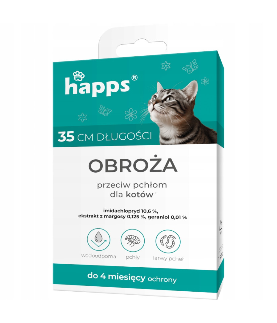 HAPPS MAX obroża biobójcza dla kotów