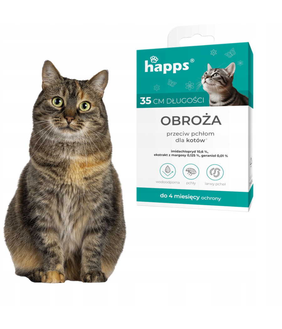 HAPPS MAX obroża biobójcza dla kotów