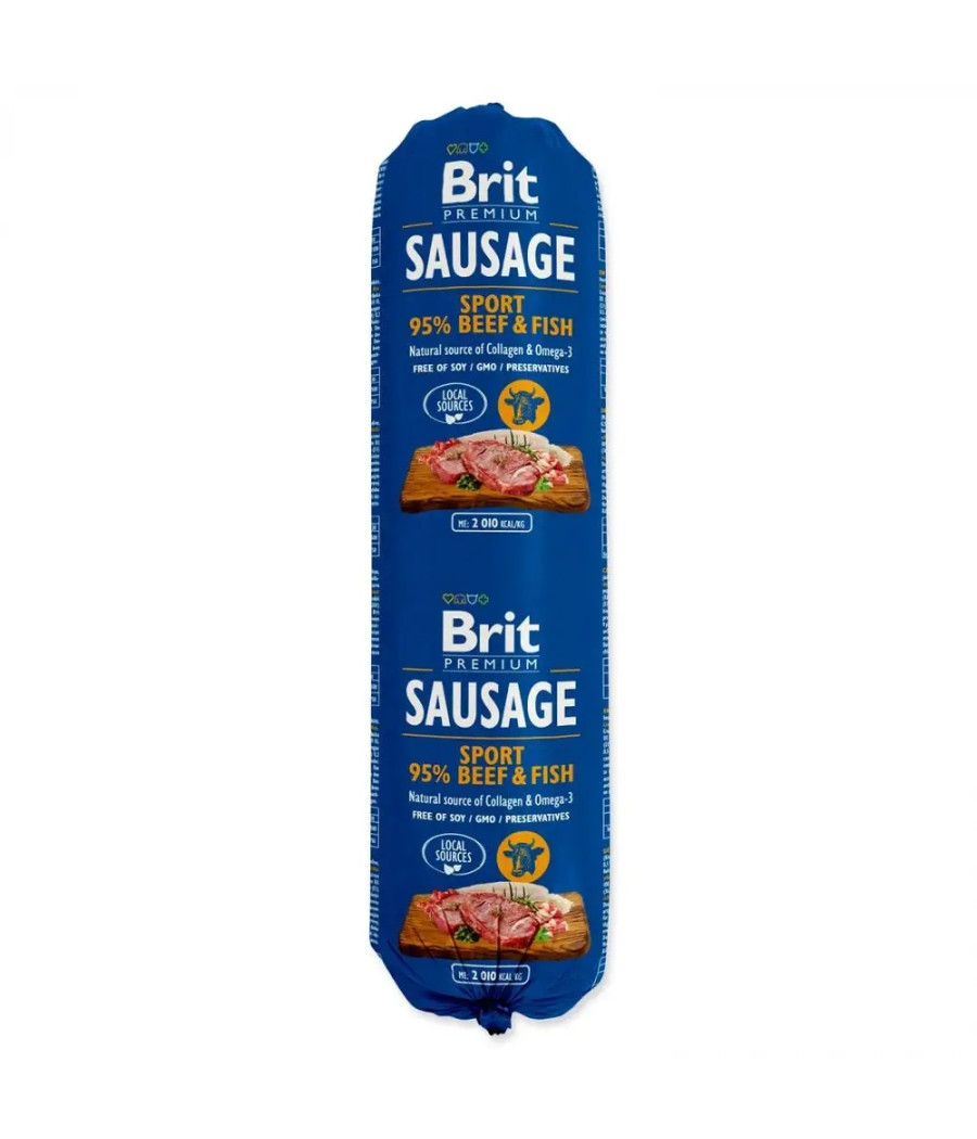 Brit Sausage 800g - Wołowina i Ryba | Kiełbasa Mokra dla Psa Brit Sausage 800g - Wołowina i Ryba | Kiełbasa Mokra dla Psa