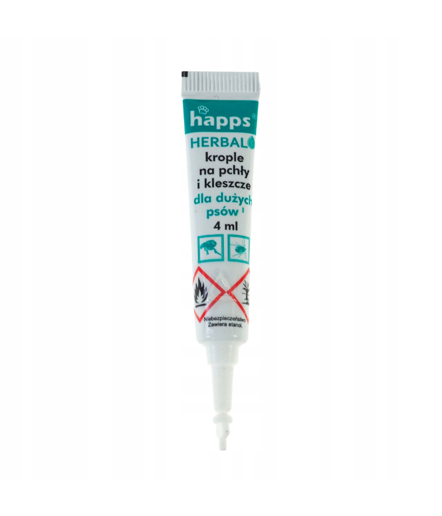 Krople na pasożyty Happs Herbal przeciw pchłom i kleszczom 16 ml