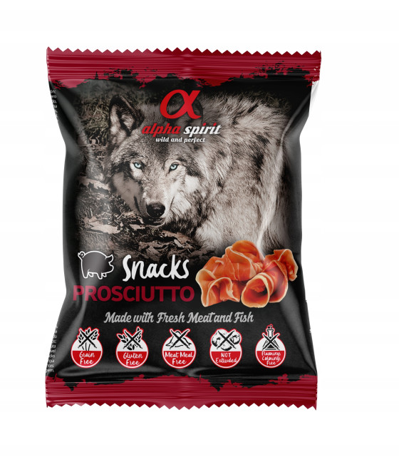 Przysmak w kostkach Alpha Spirit Prosciutto 50g