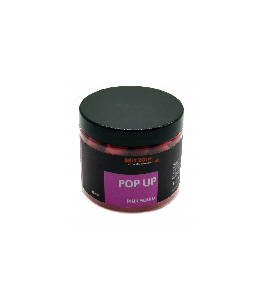 BAIT ZONE POP-UP PINK SQUID 16 MM opakowanie 200ML