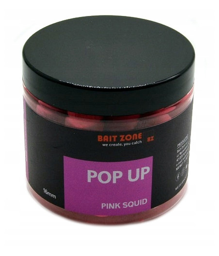 BAIT ZONE POP-UP PINK SQUID 16 MM opakowanie 200ML