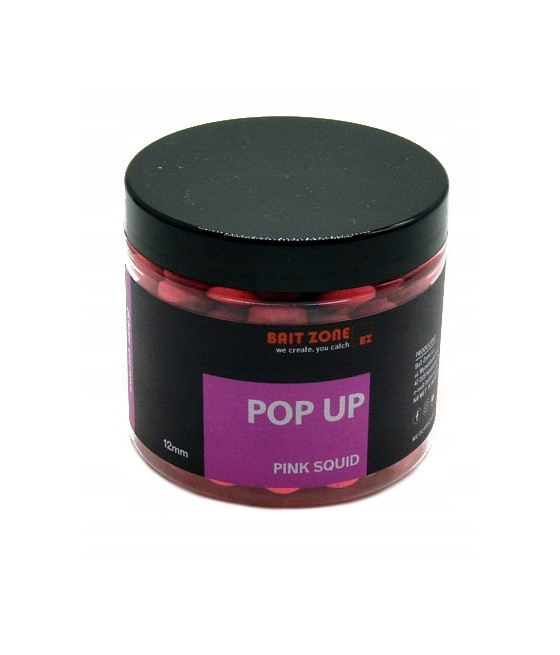BAIT ZONE POP-UP PINK SQUID 12 MM opakowanie 200ML