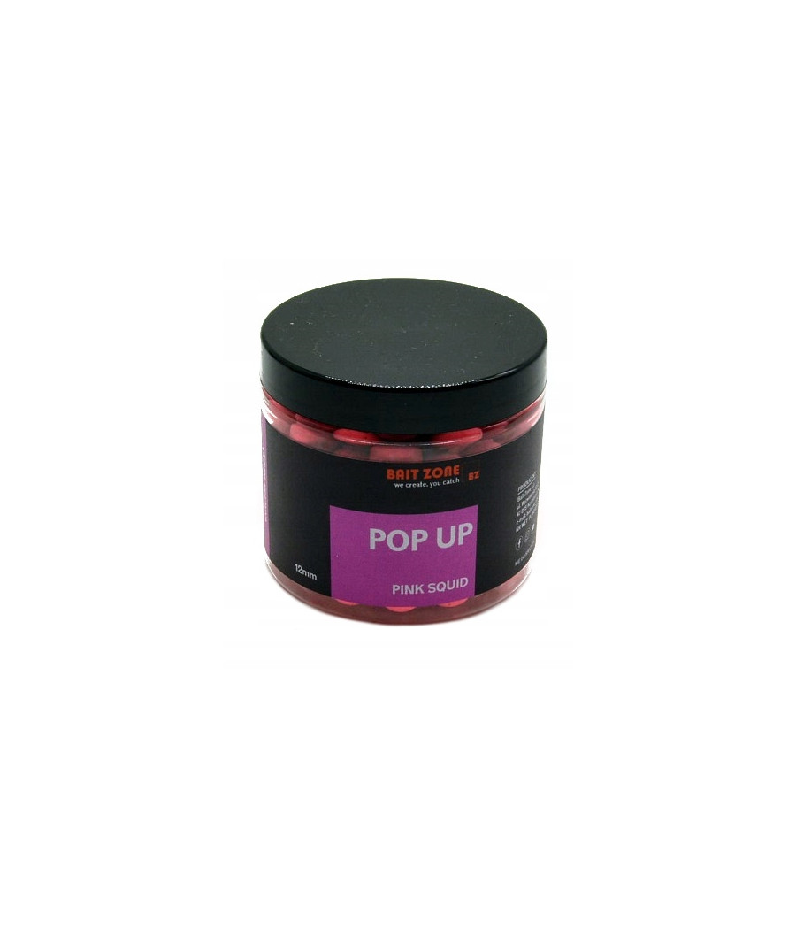 BAIT ZONE POP-UP PINK SQUID 12 MM opakowanie 200ML