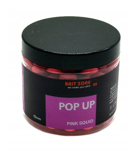 BAIT ZONE POP-UP PINK SQUID 12 MM opakowanie 200ML