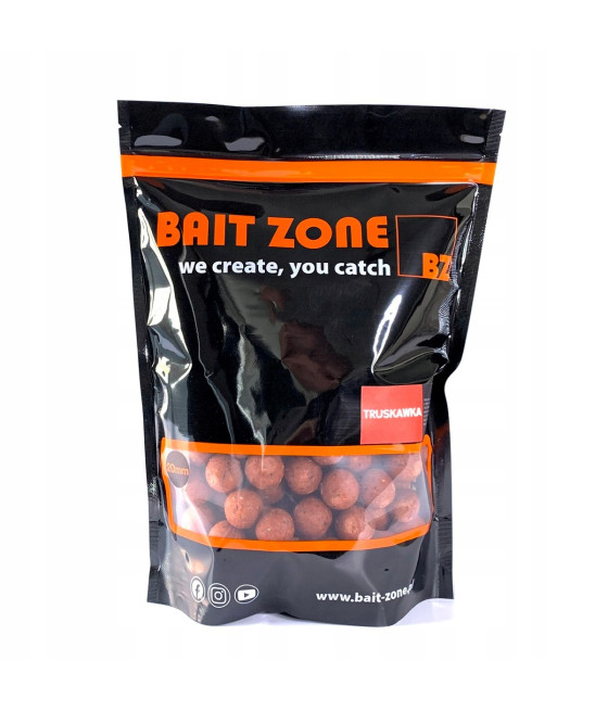 BAIT ZONE KULKI ZANETOWE TRUSKAWKA 20MM 1KG