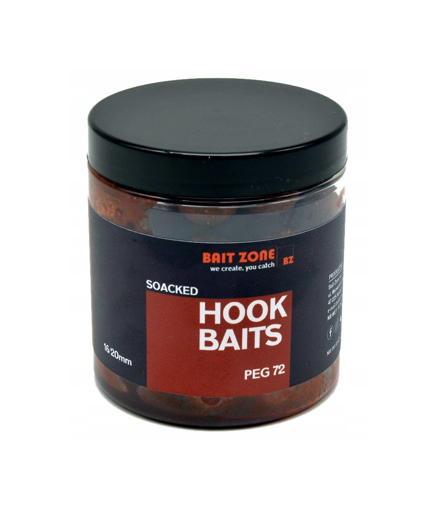 BAIT ZONE KULKI PRZYNETOWE PEG 72 opakowanie 250ML BAIT ZONE KULKI PRZYNETOWE PEG 72 opakowanie 250ML