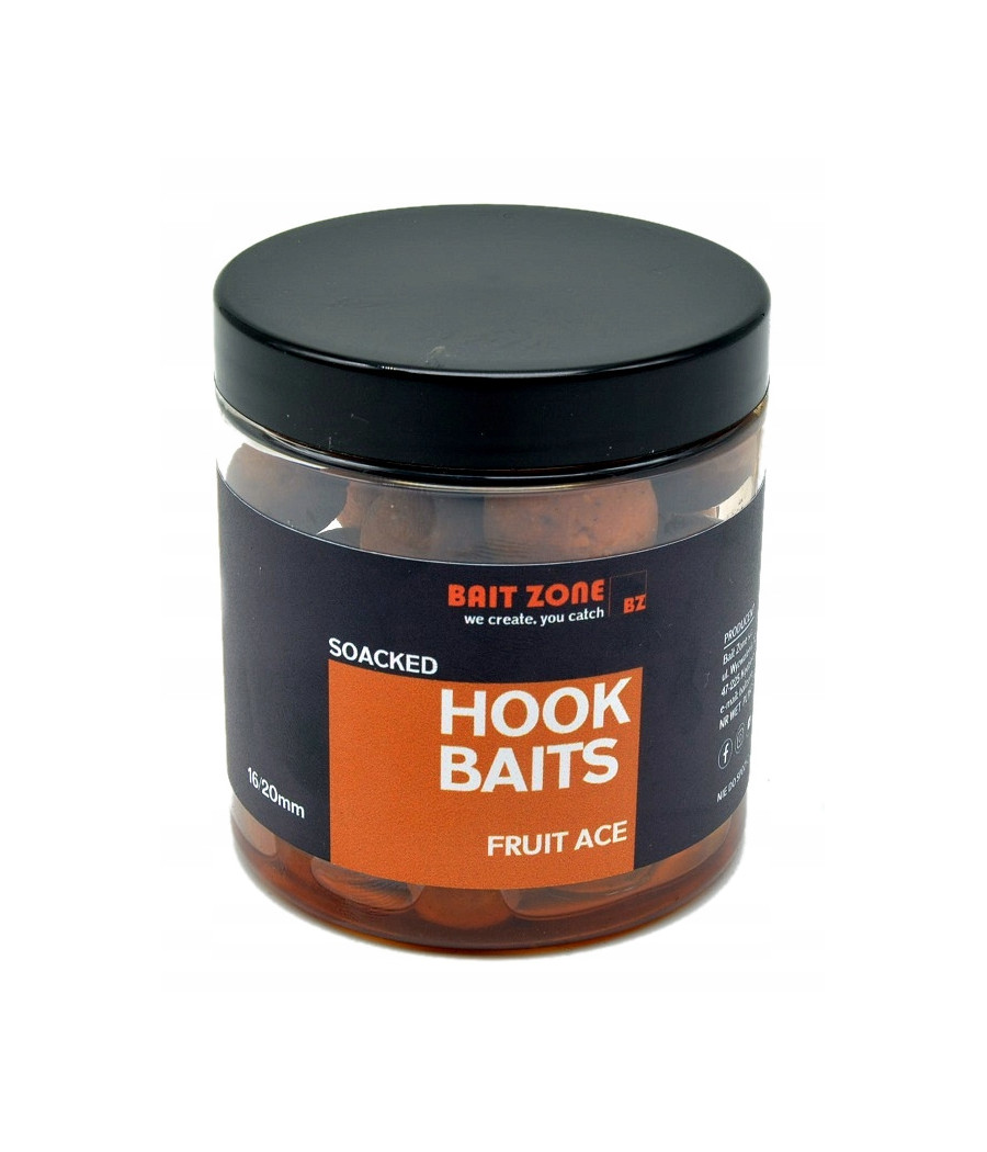 Kulki przynętowe haczykowe HOOK BAITS FRUIT ACE BAIT-ZONE 16-20mm 250ml Kulki przynętowe haczykowe HOOK BAITS FRUIT ACE BAIT-ZONE 16-20mm 250ml