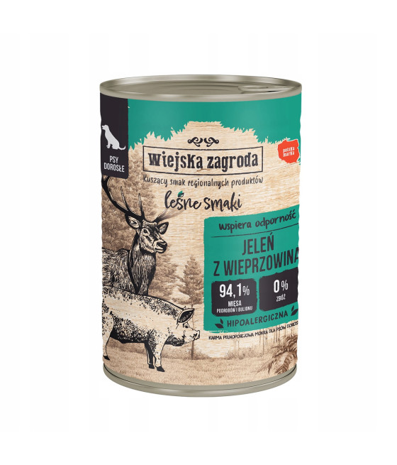 Wiejska Zagroda karma mokra jeleń 0,4 kg