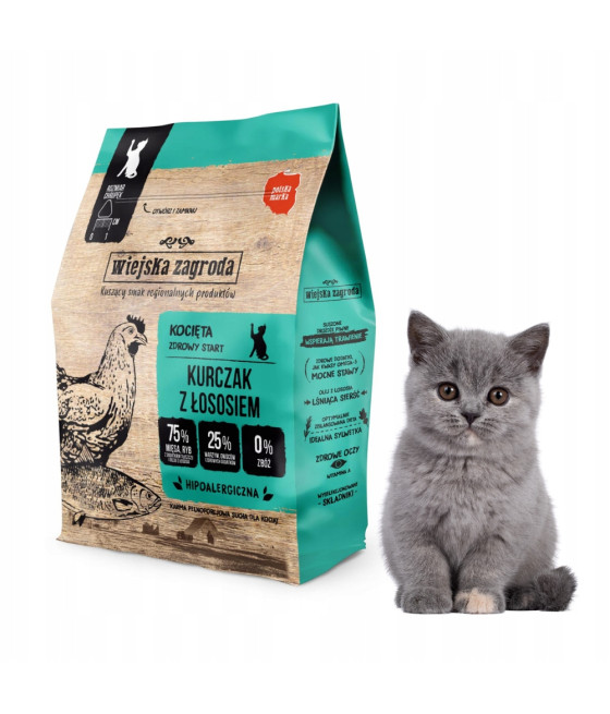 Wiejska Zagroda karma sucha łosoś 0,4 kg