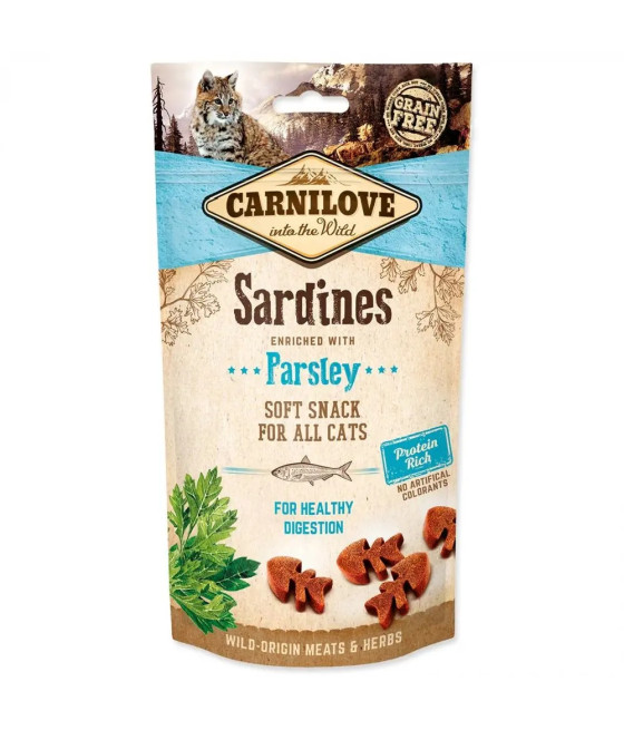 CARNILOVE CAT SARDINE ENRICHED PARSLEY PRZYSMAK SMACZEK KOTA SARDYNKA 50g