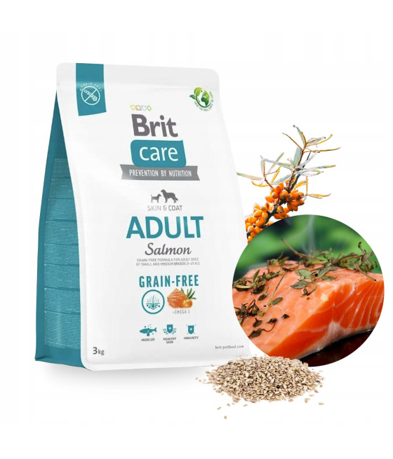 BRIT CARE DOG GRAIN-FREE ADULT SALMON 3kg