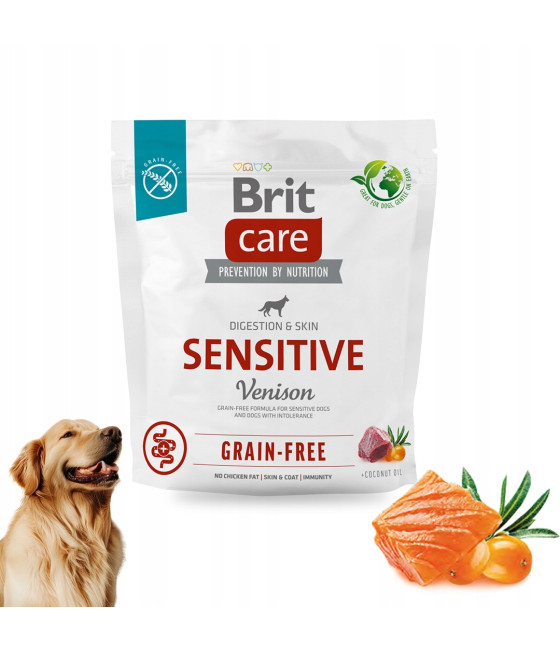 BRIT CARE SENSITIVE karma dla psów wrażliwych BEZZBOŻOWA dziczyzna 1kg