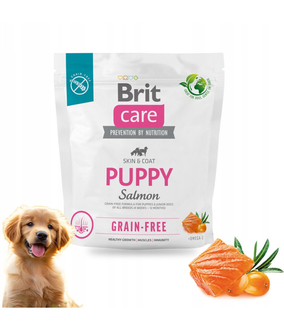 BRIT CARE Dog Grain-free Puppy Salmon 1kg