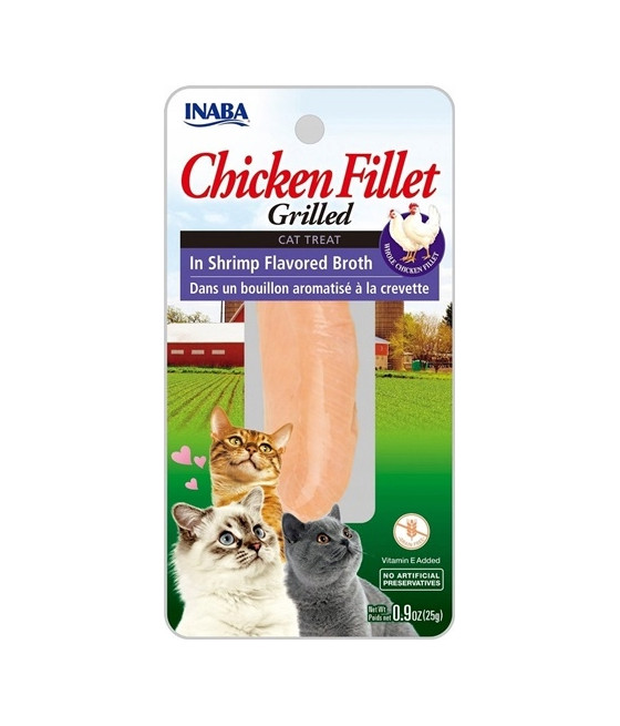 INABA CAT Chicken Fillet in Shrimp Broth 25g kot