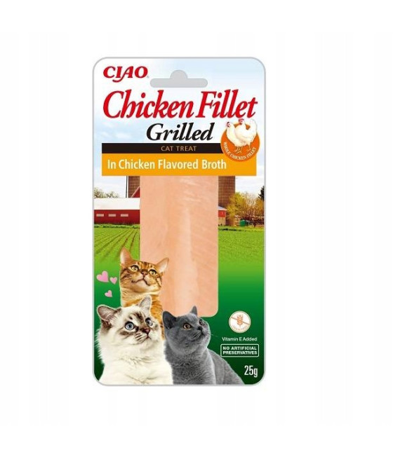 INABA CAT CHICKEN FILLET Filet z Kurczaka w bulionie z kurczaka 25g