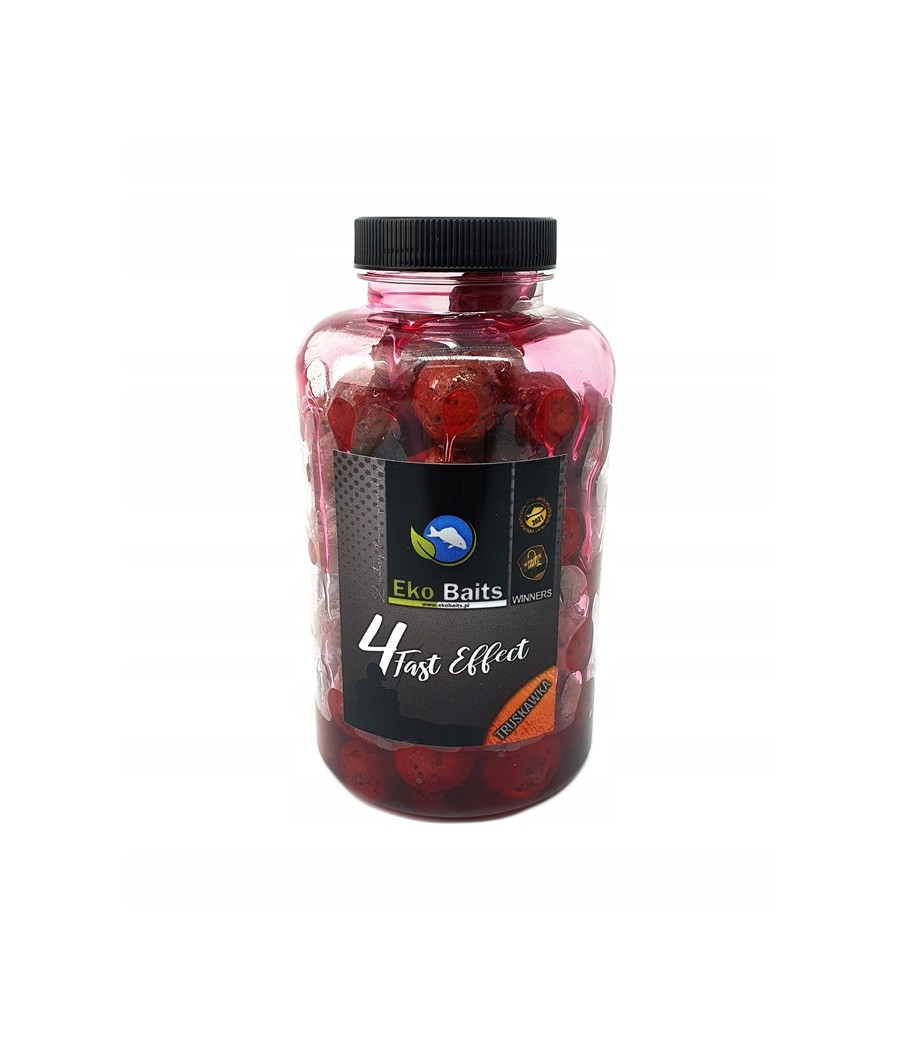 Kulki w zalewie 4FastEffect o smaku truskawka, 16-20mm, 500ml, EKO BAITS.